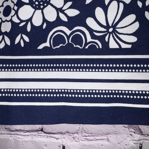 Talbots Floral Print Womens SZ 12P Pencil Skirt Blue White Mid Rise Zip Side - Picture 4 of 5